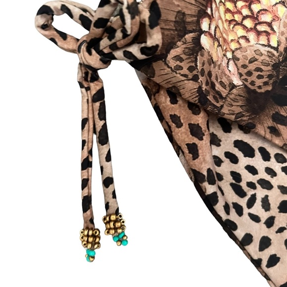 Agua Bendita Reversible Hope Jambo Animal Print High Waist Bikini Bottom Size S - Picture 14 of 16